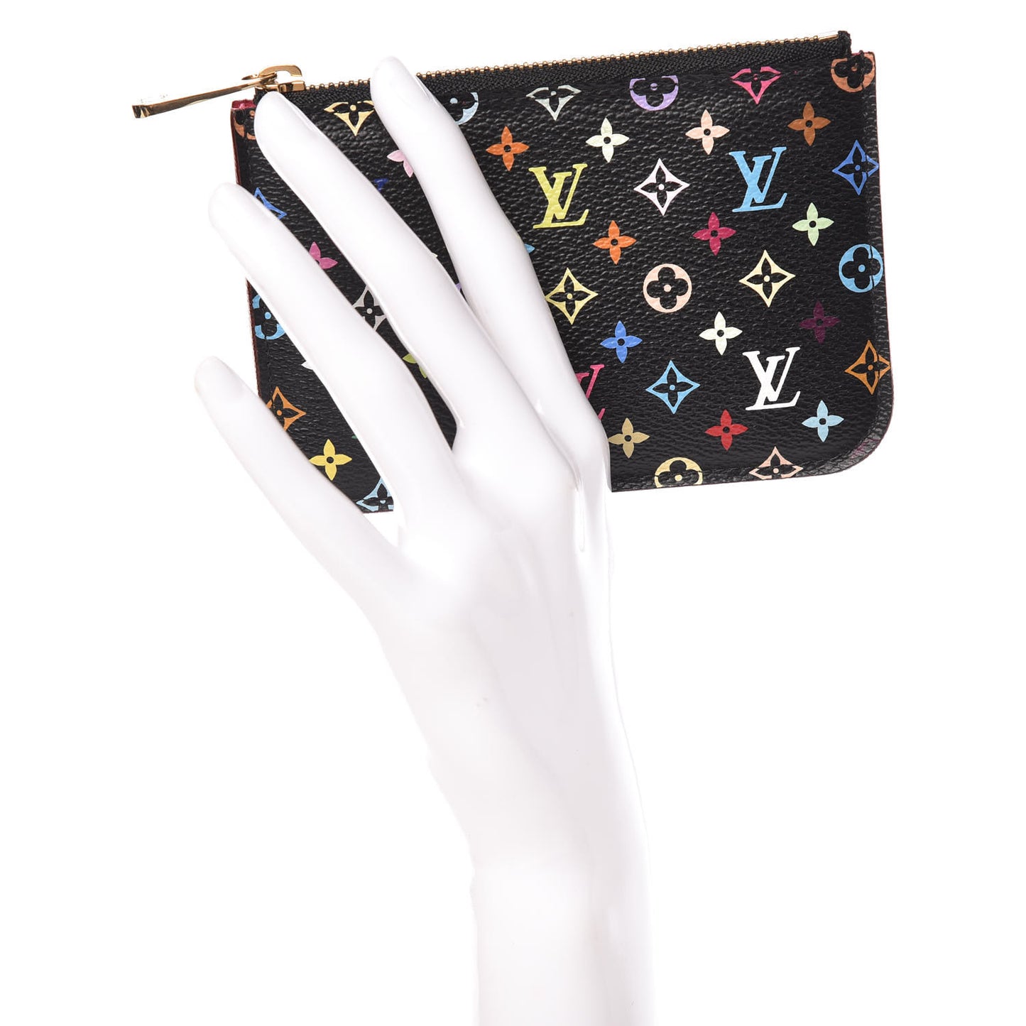 Monogram Multicolor Key Pouch Black Grenade