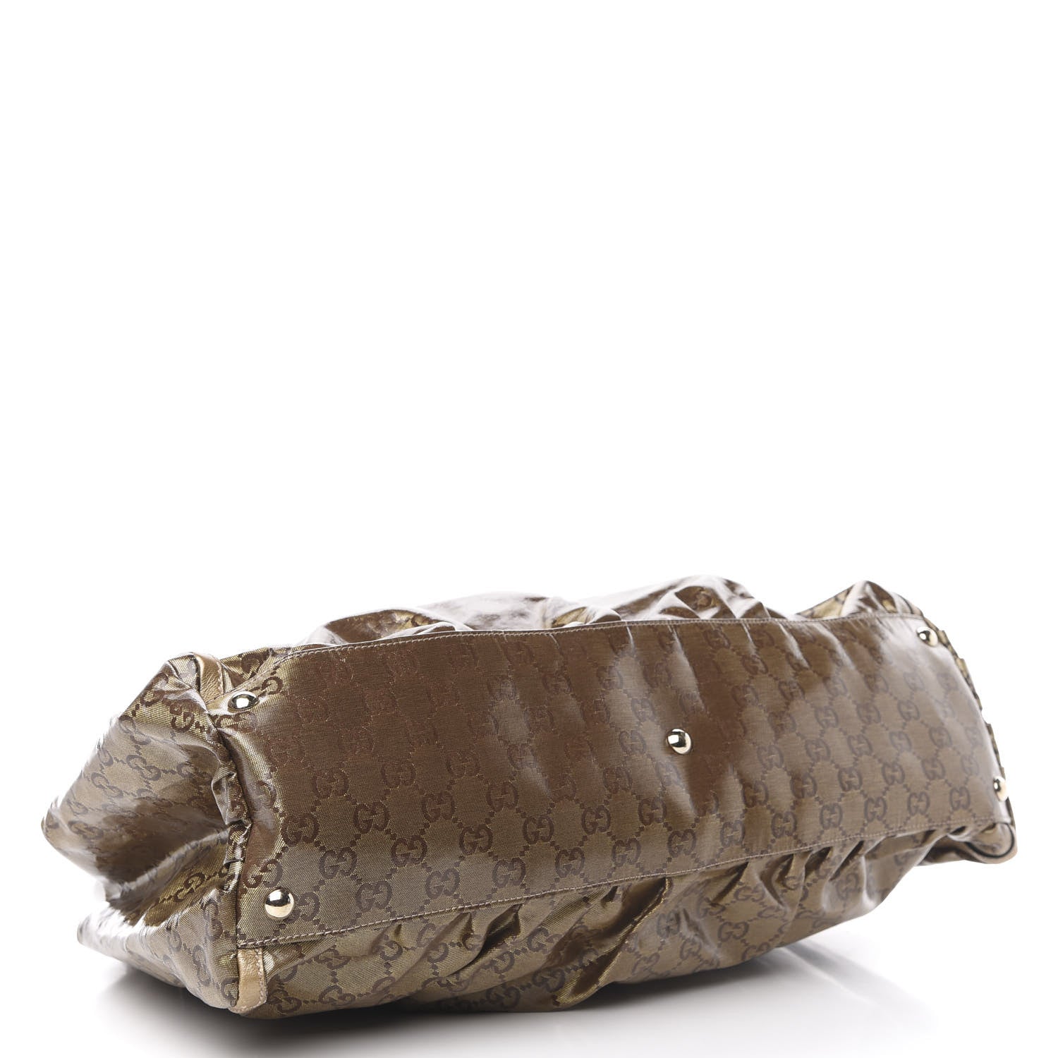 Gucci Crystal Monogram Large D Gold Hobo Gold 4 of 10