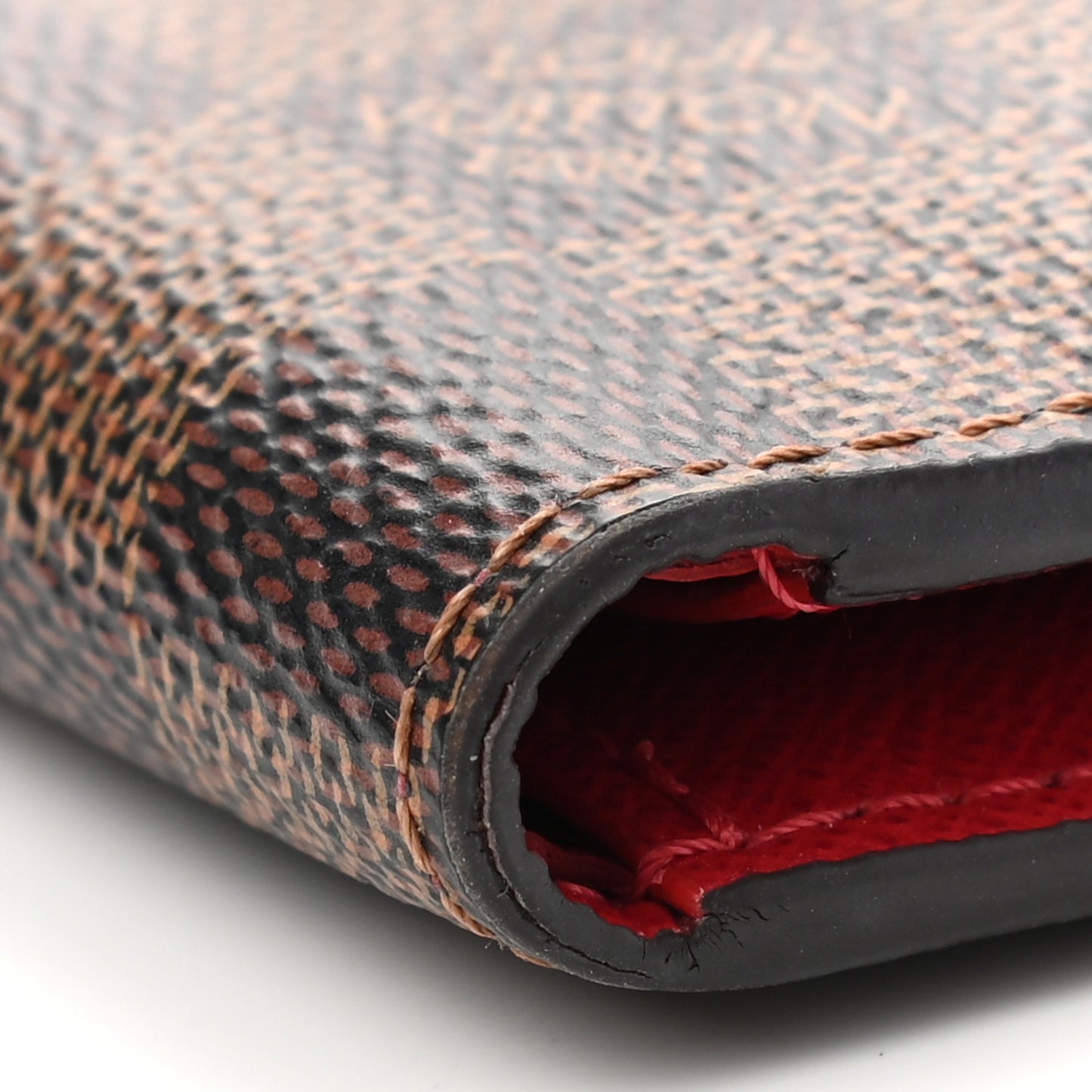 Damier Ebene Victorine Wallet Red