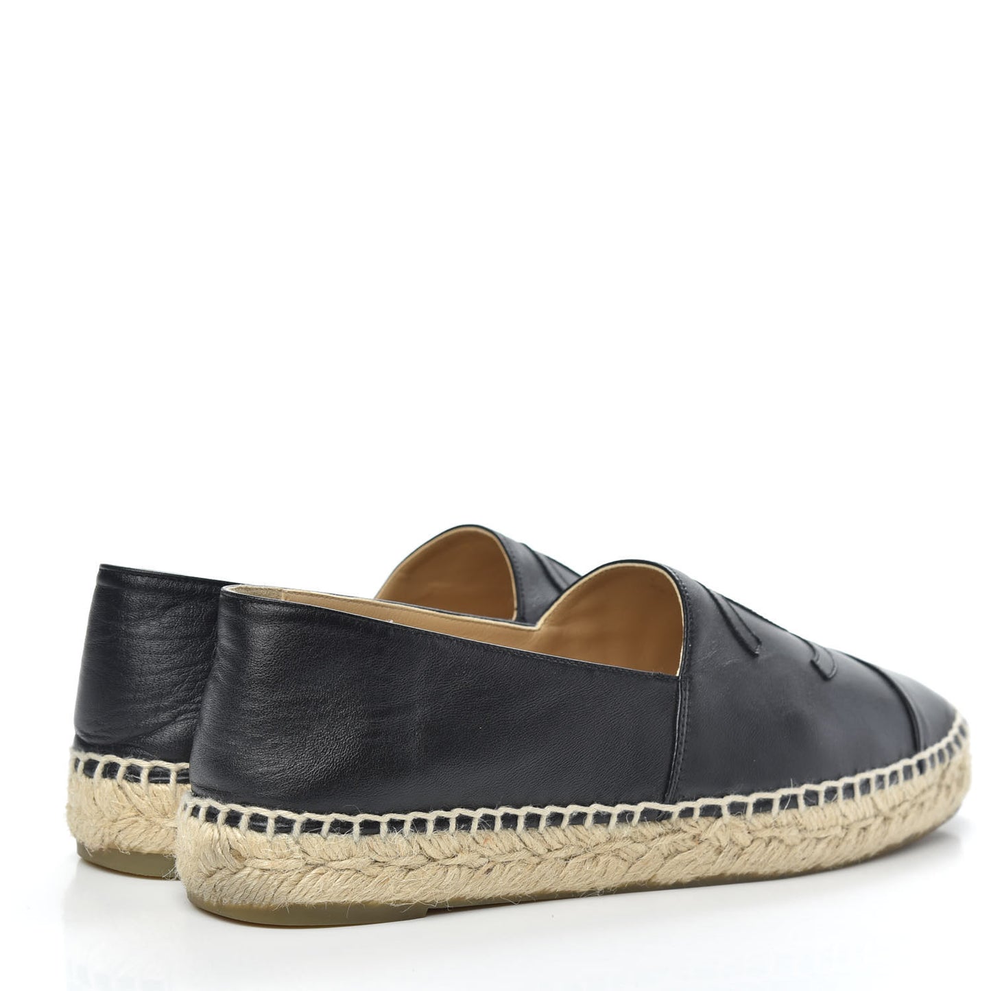 Lambskin CC Espadrilles 39 Black