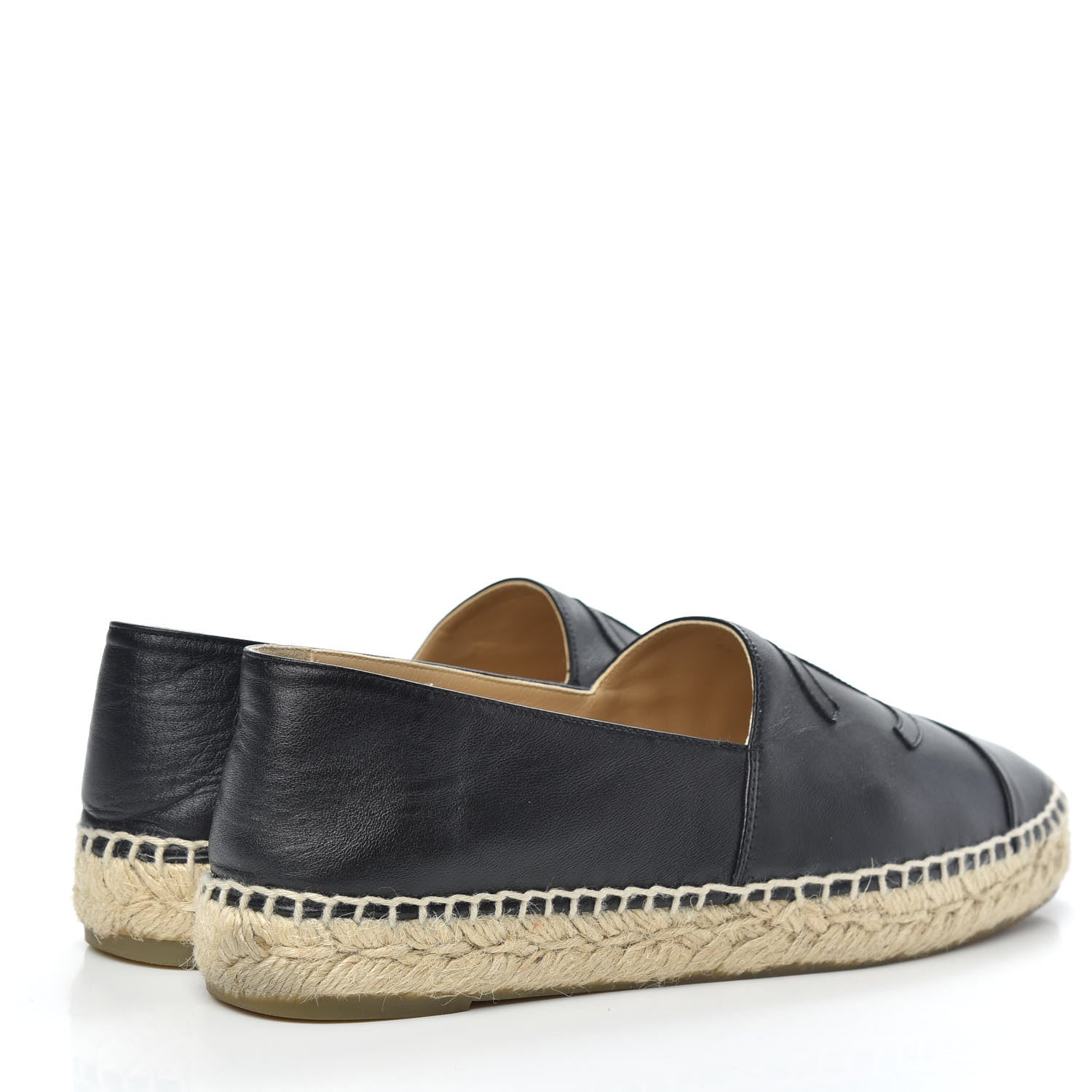 Chanel Lambskin CC Espadrilles 39 Black 4 of 11