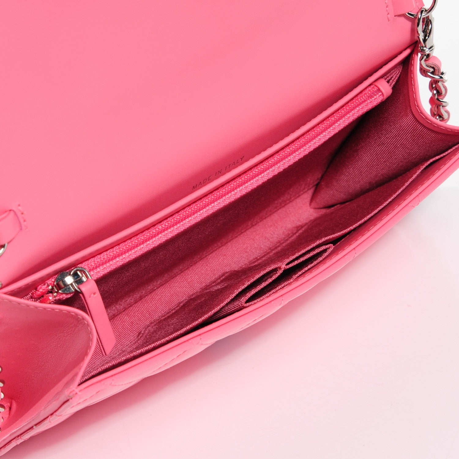 Chanel Patent Calfskin Quilted Clutch With Removable Chain Light Pink 5 of 10