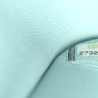 Chanel Caviar Quilted Jumbo Double Flap Light Blue 12 of 19