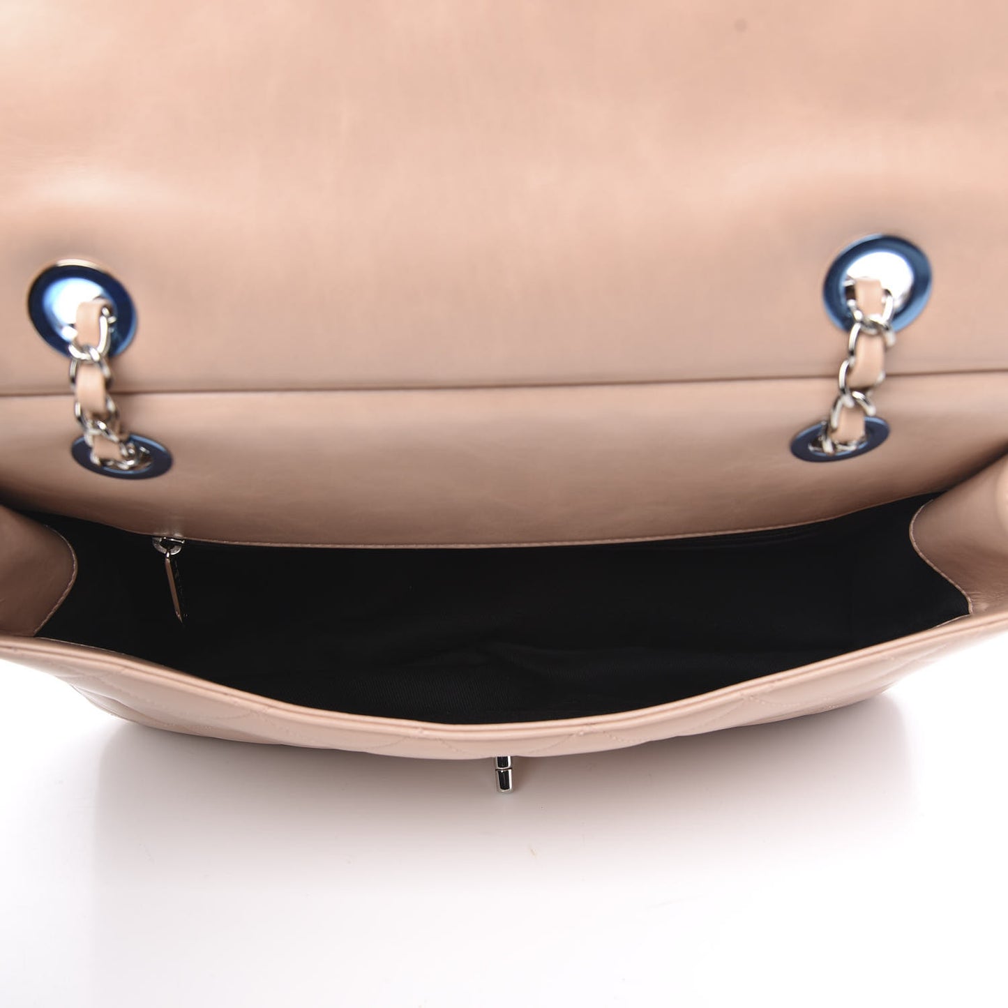 Glazed Calfskin Quilted Small CC Delivery Tote Light Pink