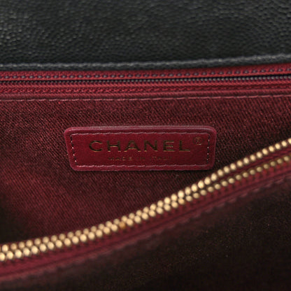 Chanel Caviar Quilted Small Coco Handle Flap Black 6 of 10