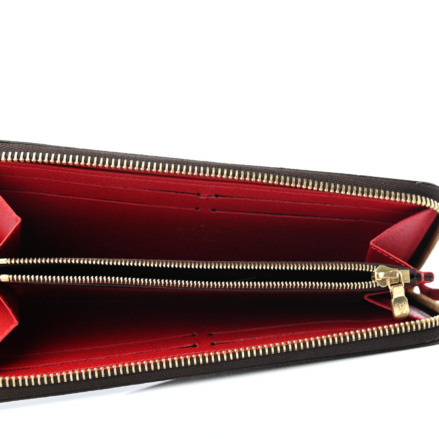 Louis Vuitton Damier Ebene Clemence Wallet Cherry 4 of 4