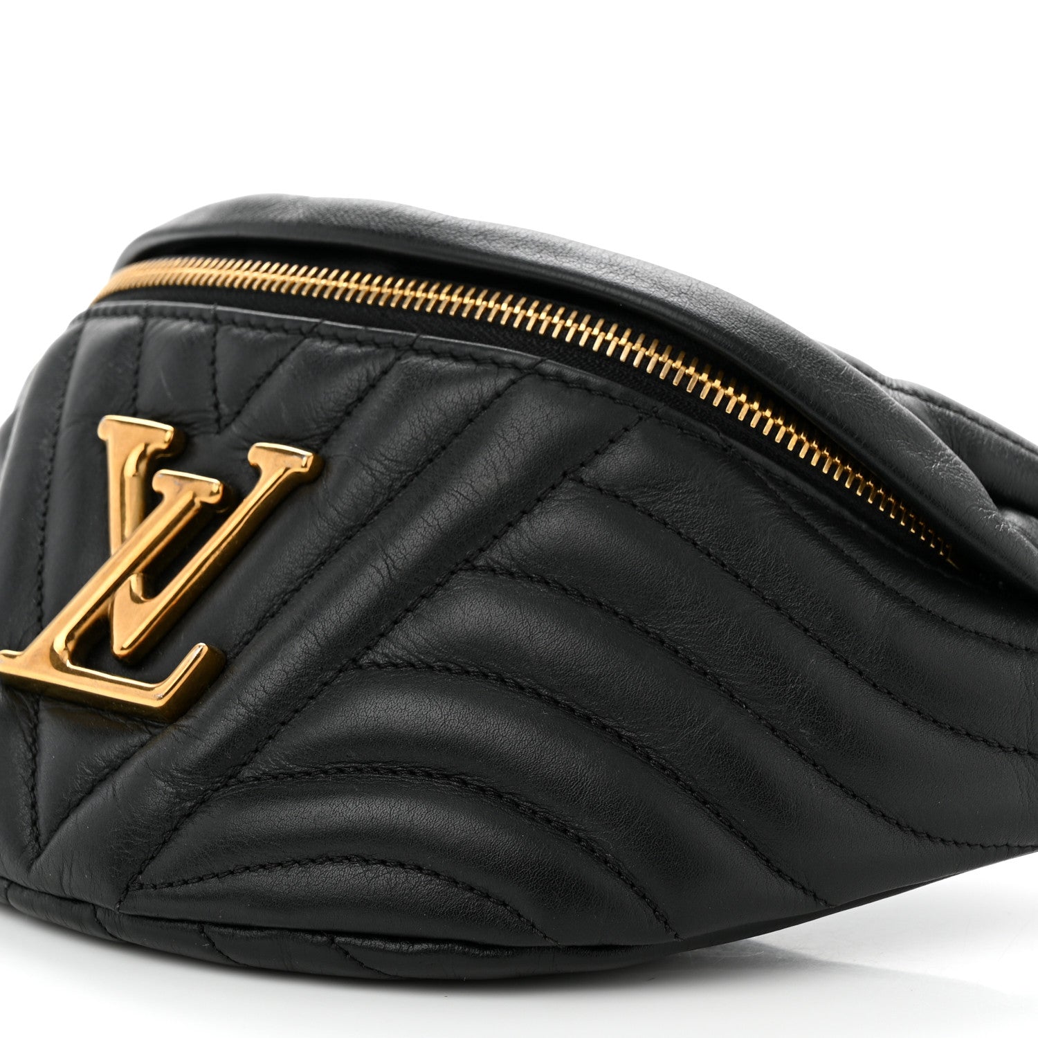 Louis Vuitton Calfskin Quilted New Wave Bumbag Black 10 of 12