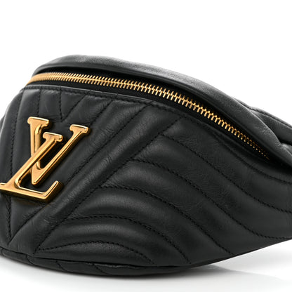 Louis Vuitton Calfskin Quilted New Wave Bumbag Black 10 of 12
