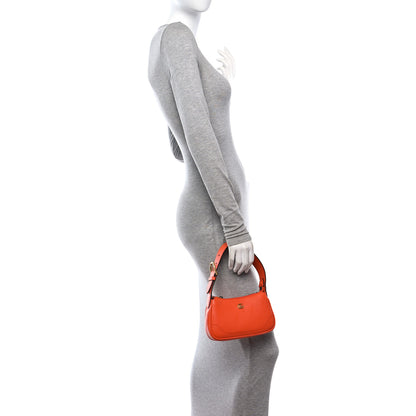 Gucci Goatskin Mini Aphrodite Shoulder Bag Orange 2 of 10