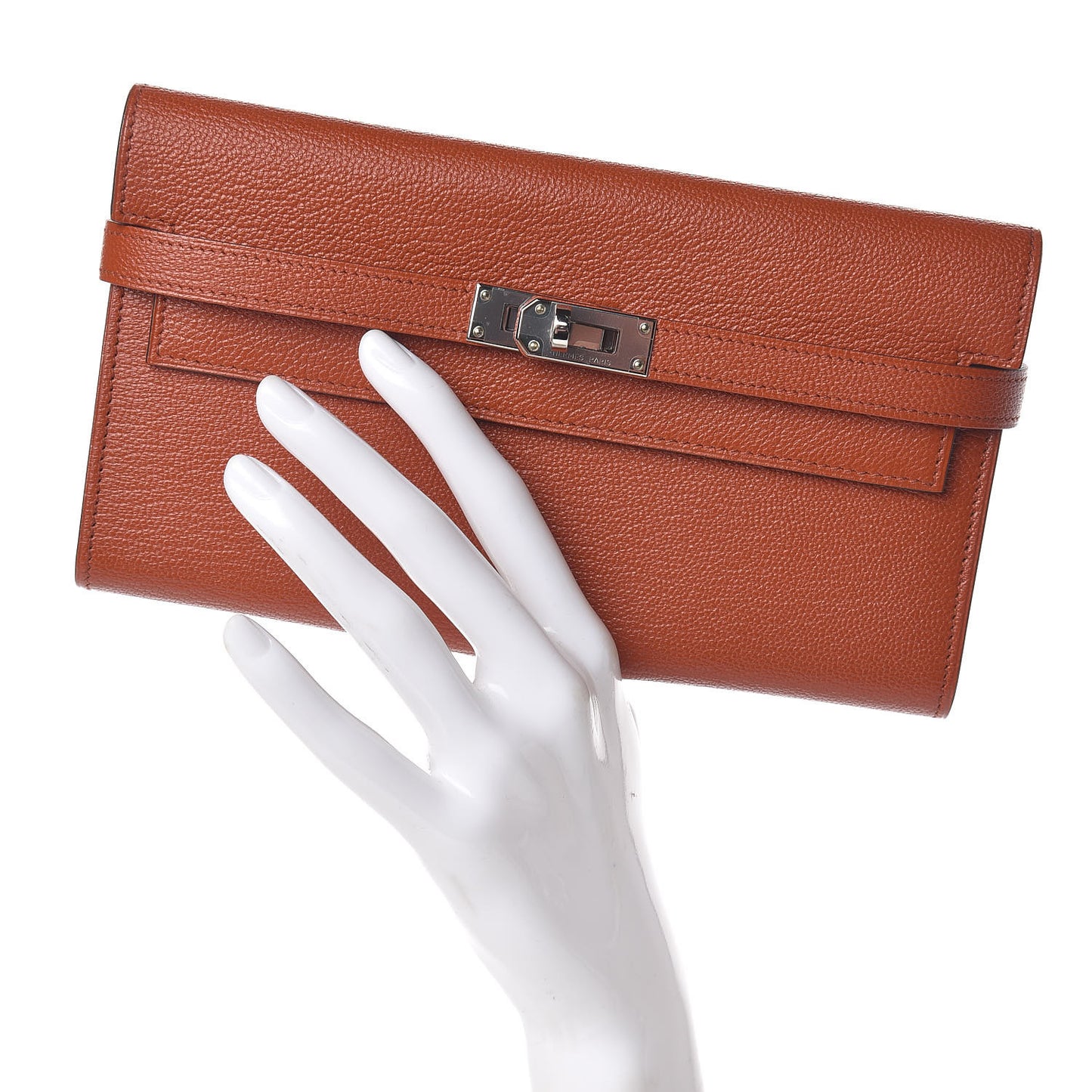 Chevre Mysore Kelly Longue Wallet Cuivre