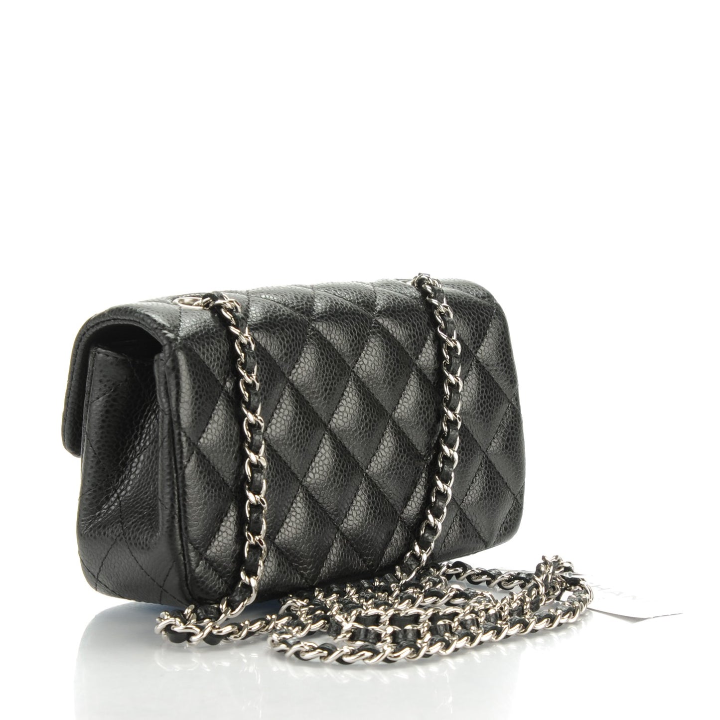 Caviar Quilted Extra Mini Flap Black