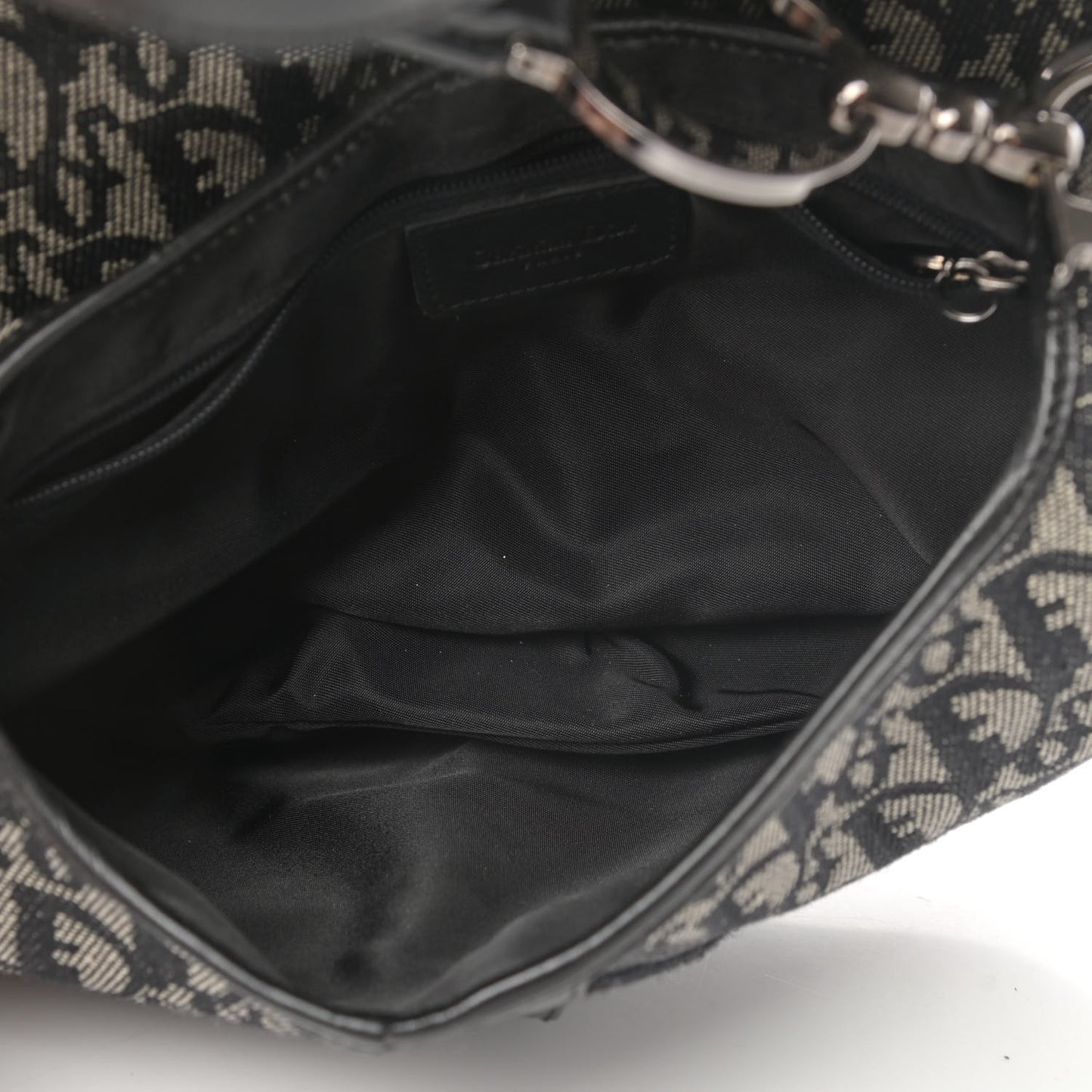 Monogram Double Saddle Bag Black
