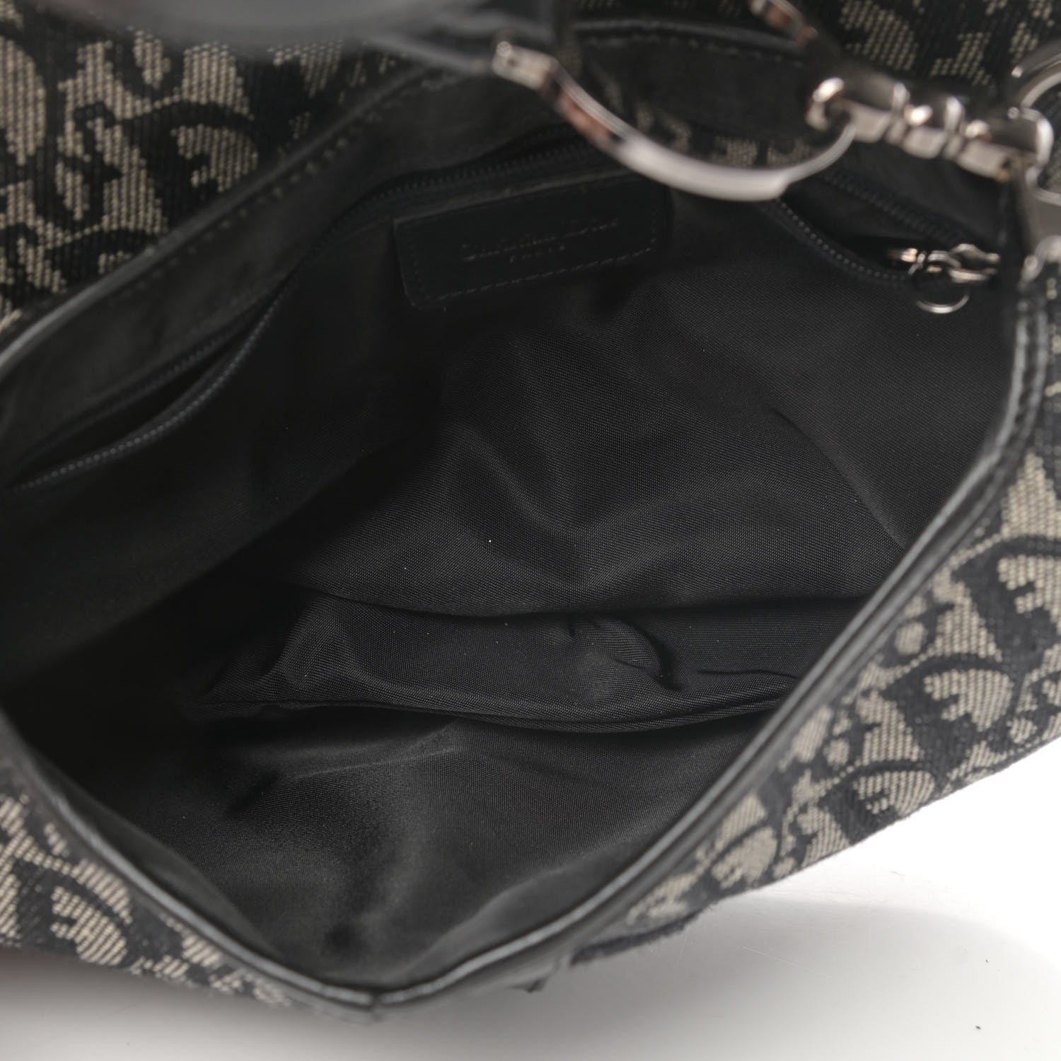 Christian Dior Monogram Double Saddle Bag Black 4 of 4
