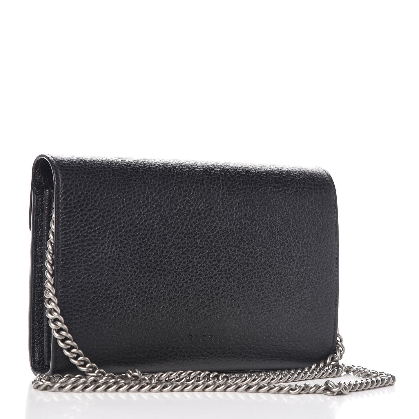 Calfskin Mini Dionysus Chain Wallet Black