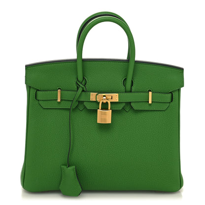 Hermes Togo Birkin 25 Vert Yucca 1 of 12