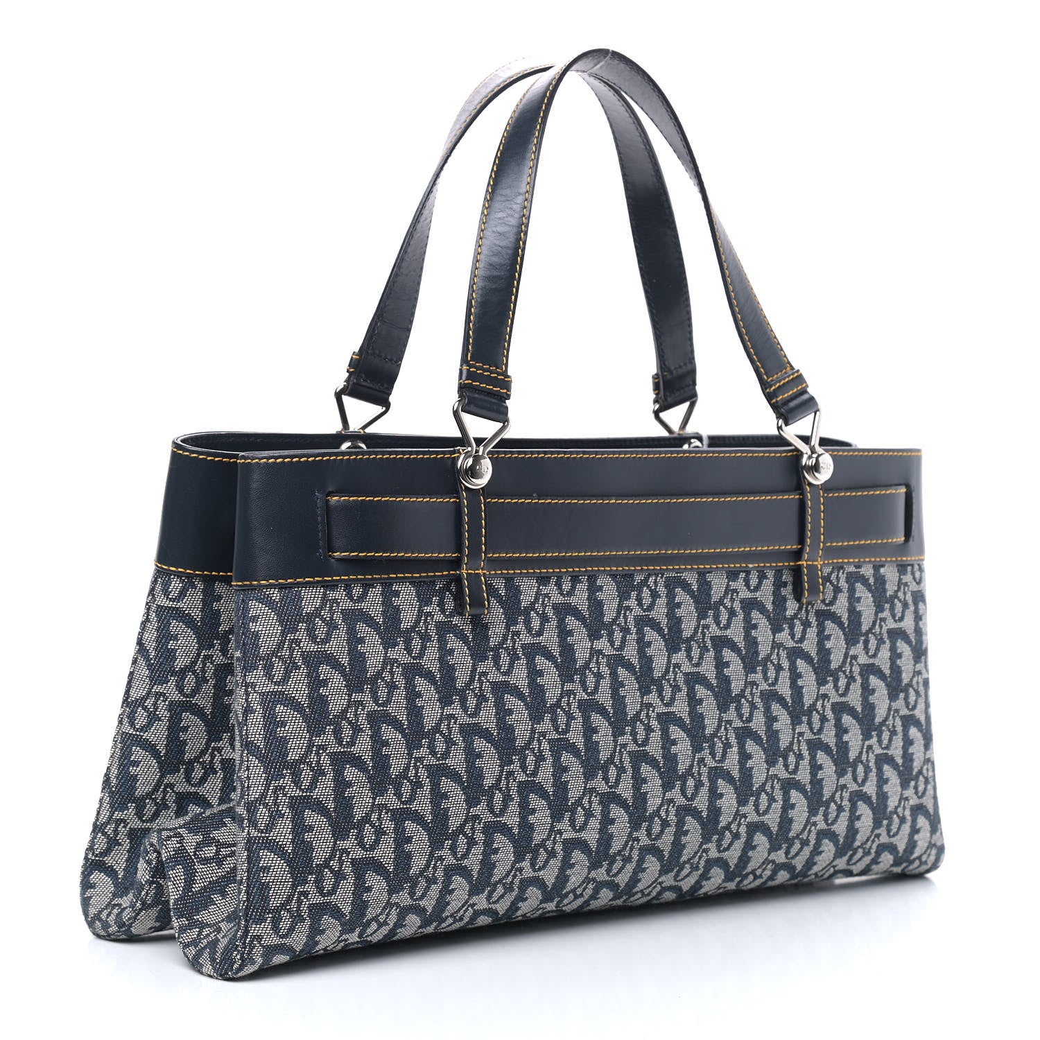 Christian Dior Monogram Shoulder Bag Blue 2 of 10