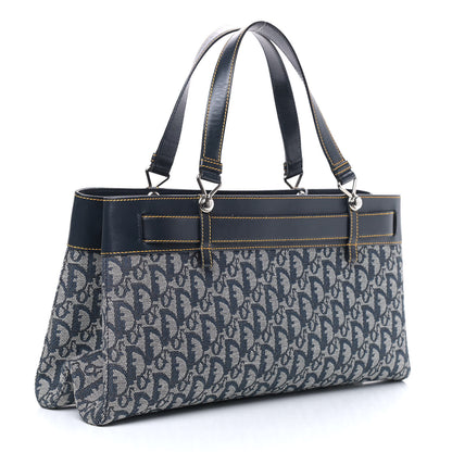 Christian Dior Monogram Shoulder Bag Blue 2 of 10