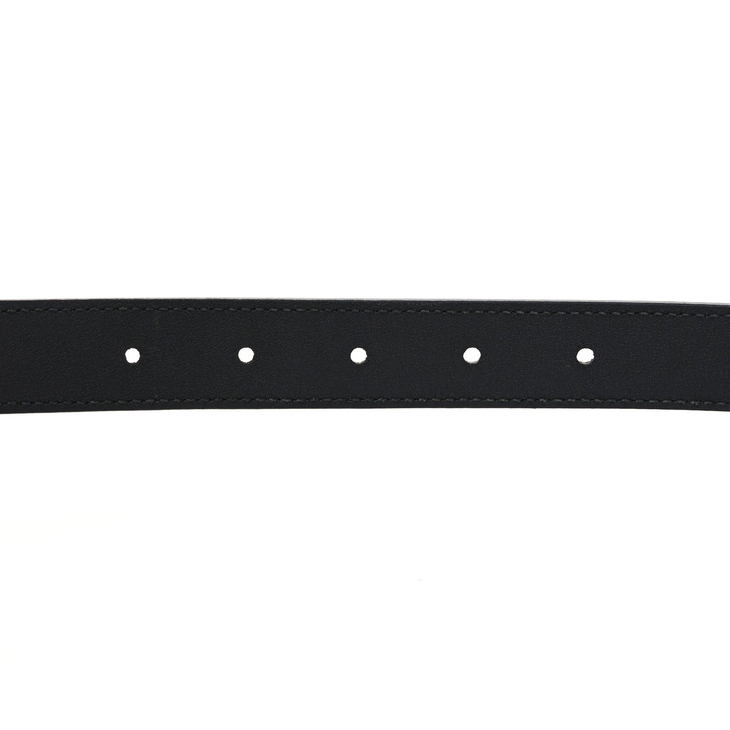 Moon Calfskin Torchon Double G 25mm Belt 75 30 Black