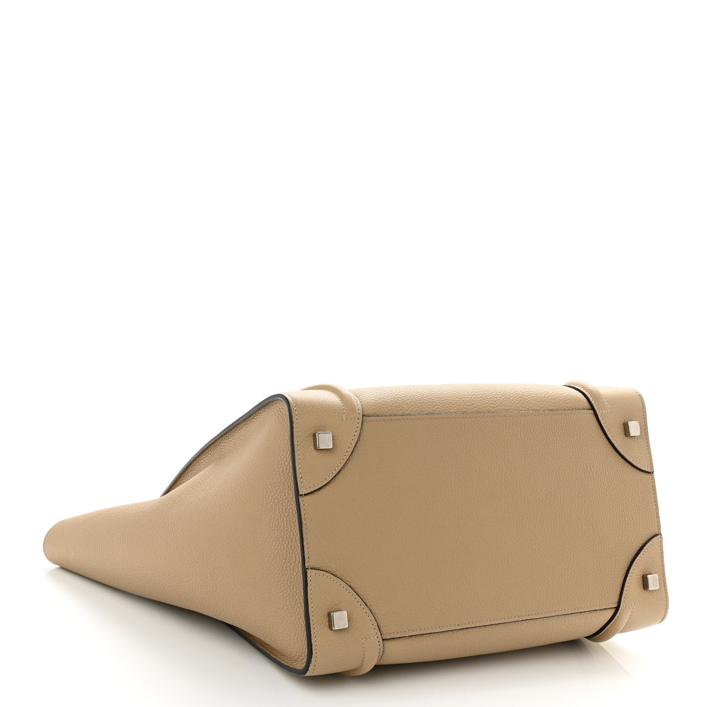 Drummed Calfskin Mini Luggage Dune