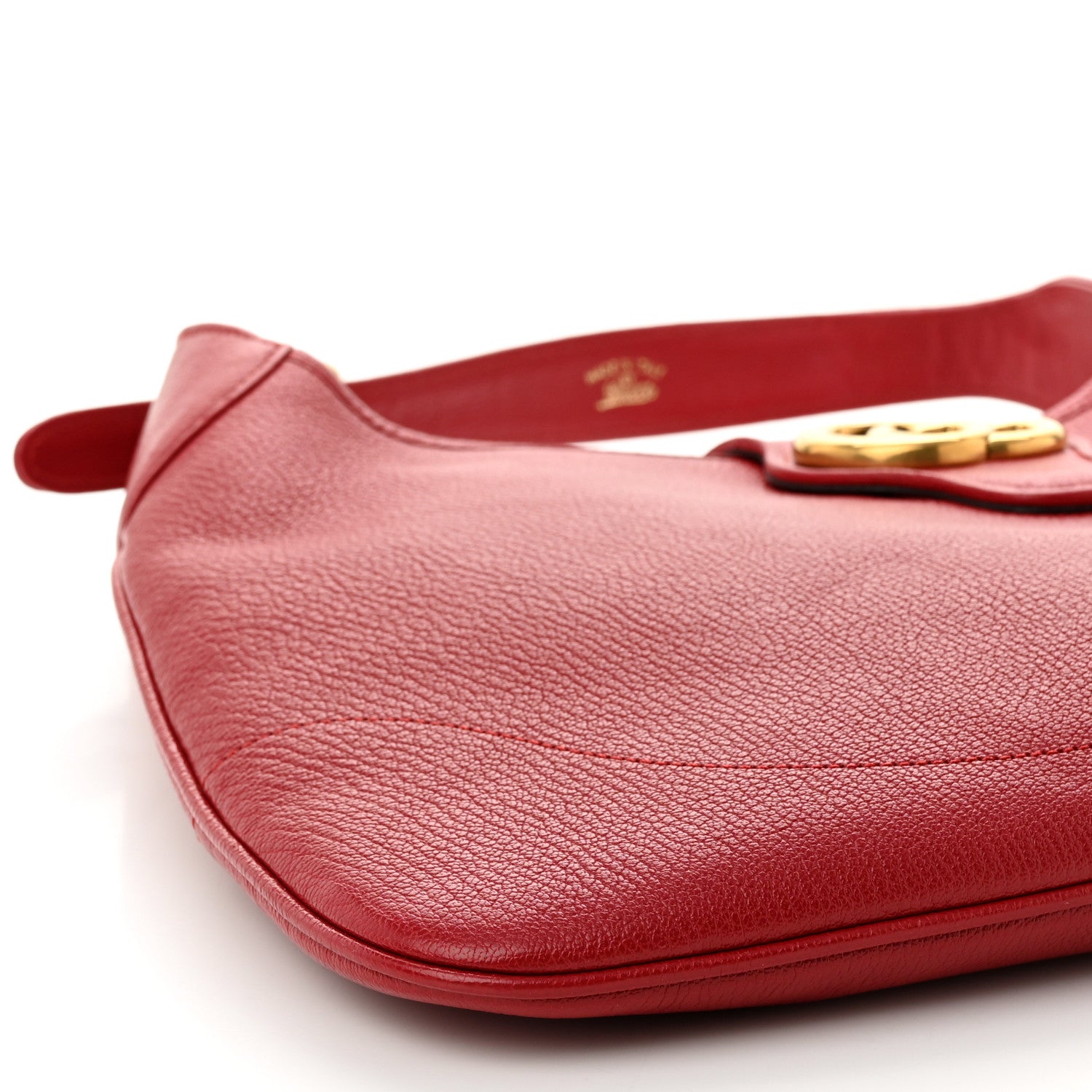 Gucci Goatskin Medium Aphrodite Shoulder Bag Hibiscus Red 10 of 11