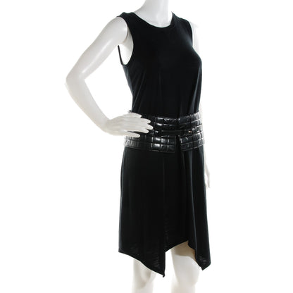 Chanel Lambskin Quilted Chocolate Bar Wide Belt Black 2 of 12