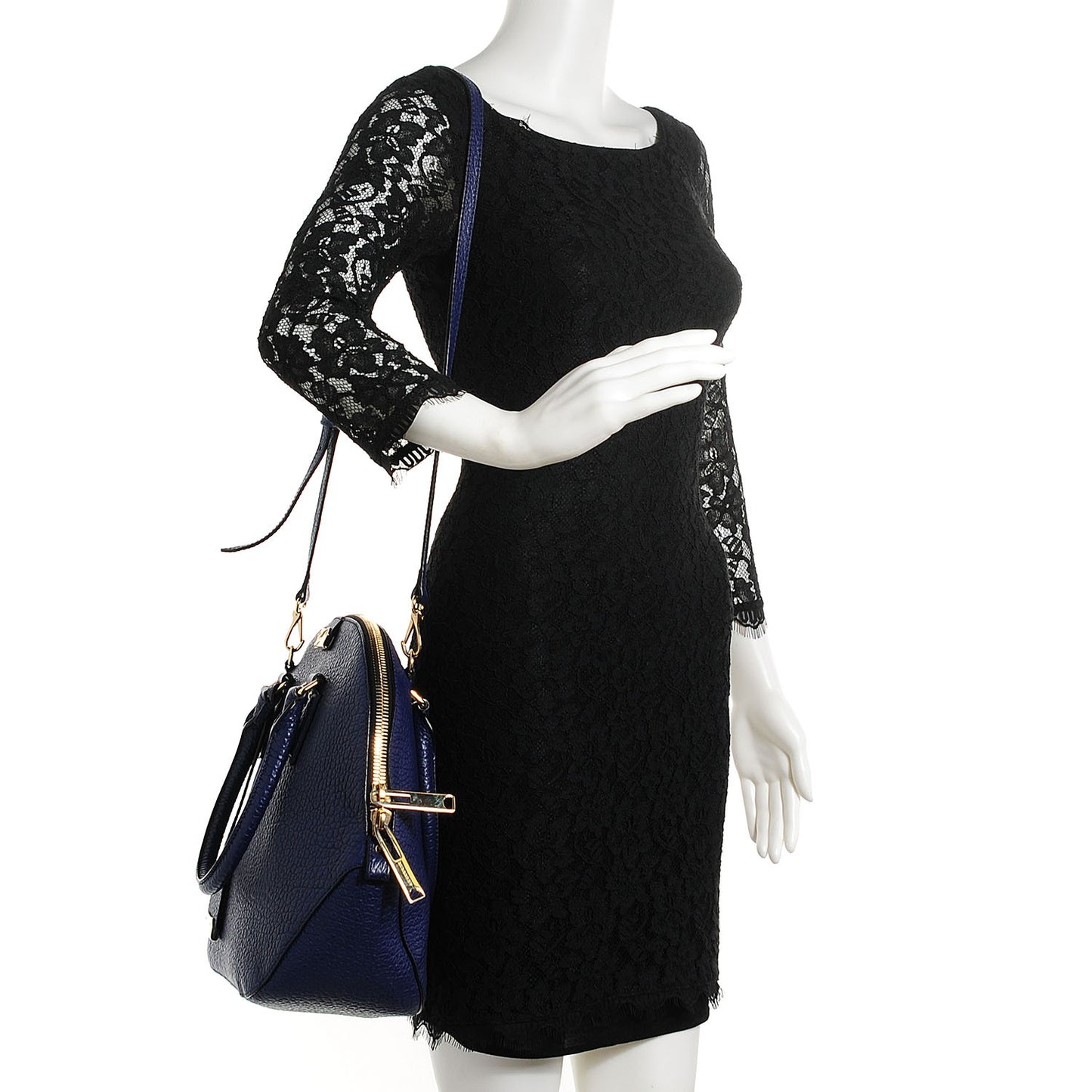 Heritage Grain Large Orchard Bowling Bag Navy Blue