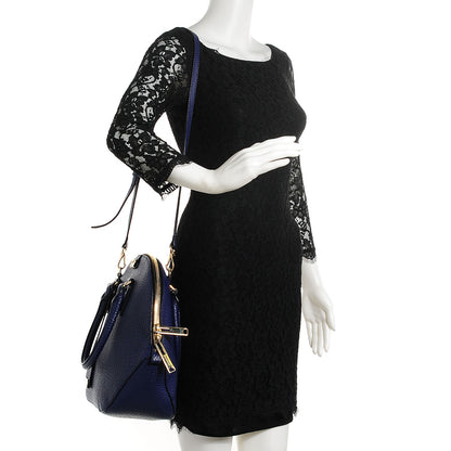 Burberry Heritage Grain Large Orchard Bowling Bag Navy Blue 2 of 10