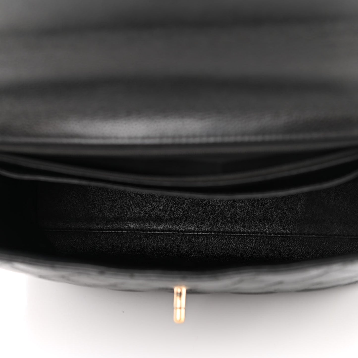 Caviar Quilted Jumbo Kelly Flap Black