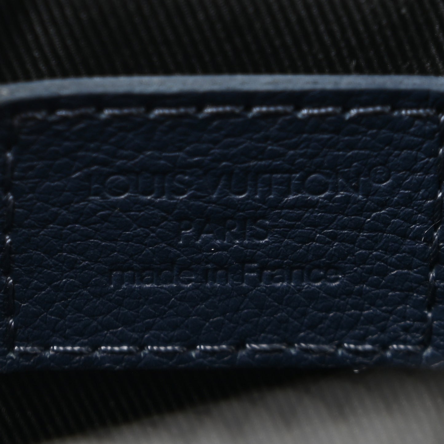 Calfskin Monogram Shadow Trio Messenger Navy
