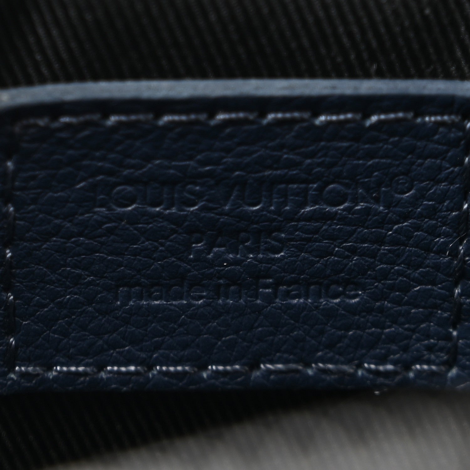 Louis Vuitton Calfskin Monogram Shadow Trio Messenger Navy 6 of 10
