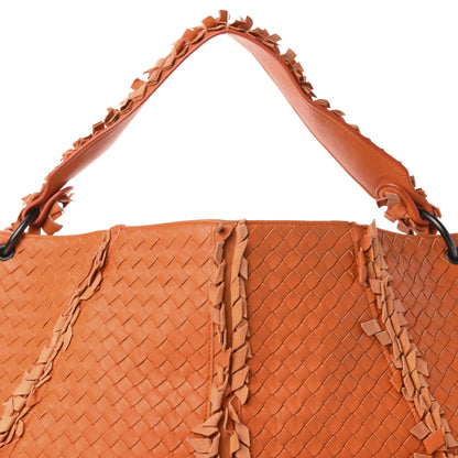 Bottega Veneta Nappa Intrecciato Large Franges Shoulder Bag Tangerine 10 of 10
