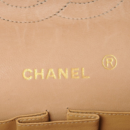 Chanel Lambskin Quilted Medium Bijoux Chain Double Flap Beige 8 of 15