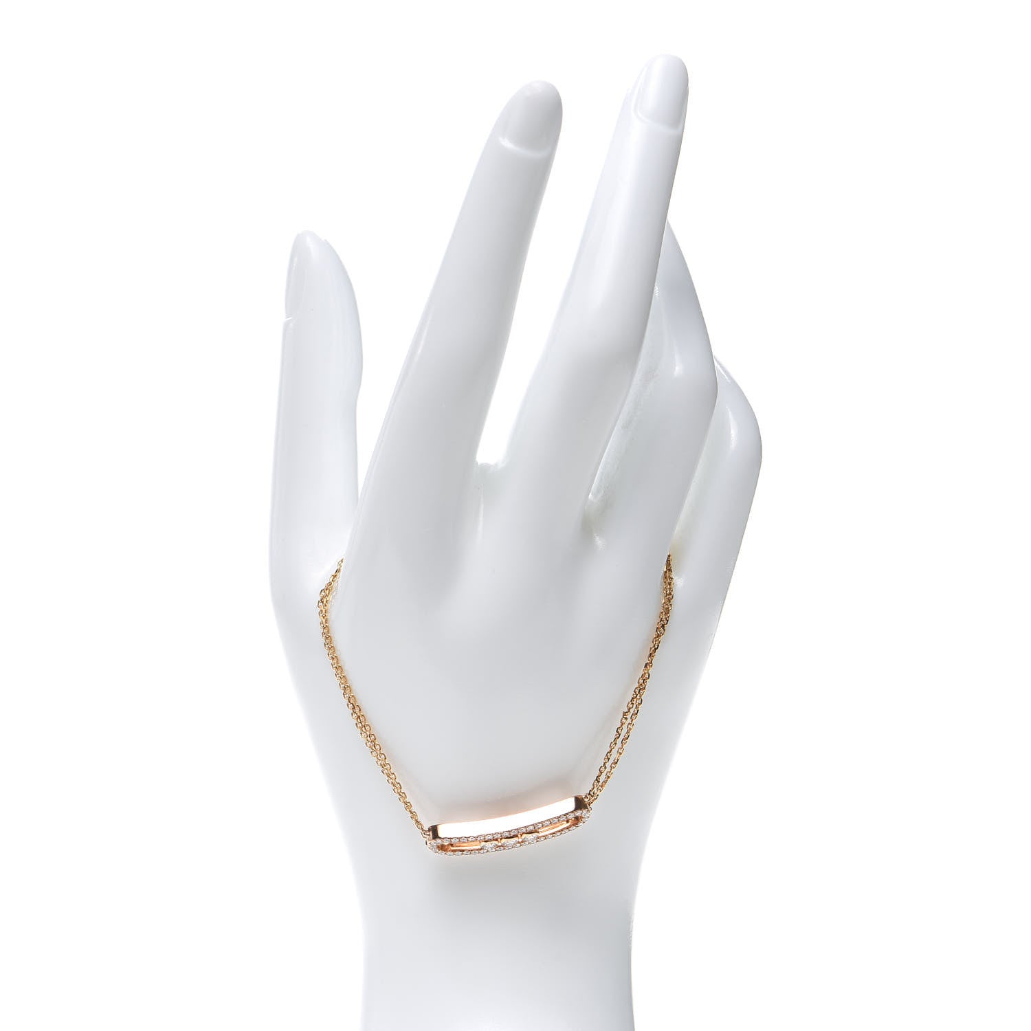 Messika 18K Rose Gold Diamond Move Classic Pave Double Bracelet 2 of 7