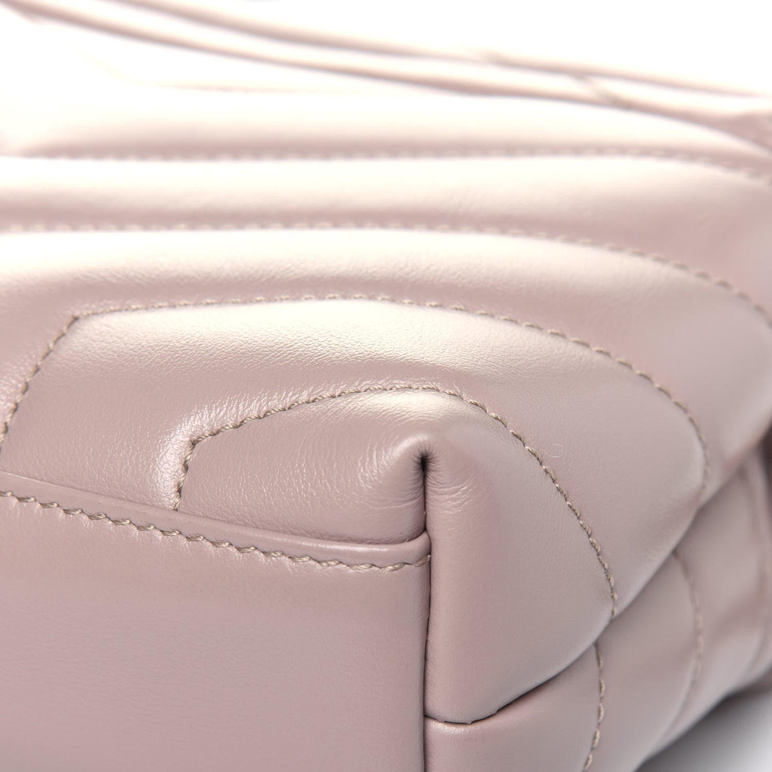 Saint Laurent Calfskin Y Quilted Monogram Toy Loulou Crossbody Bag Light Natural 12 of 13