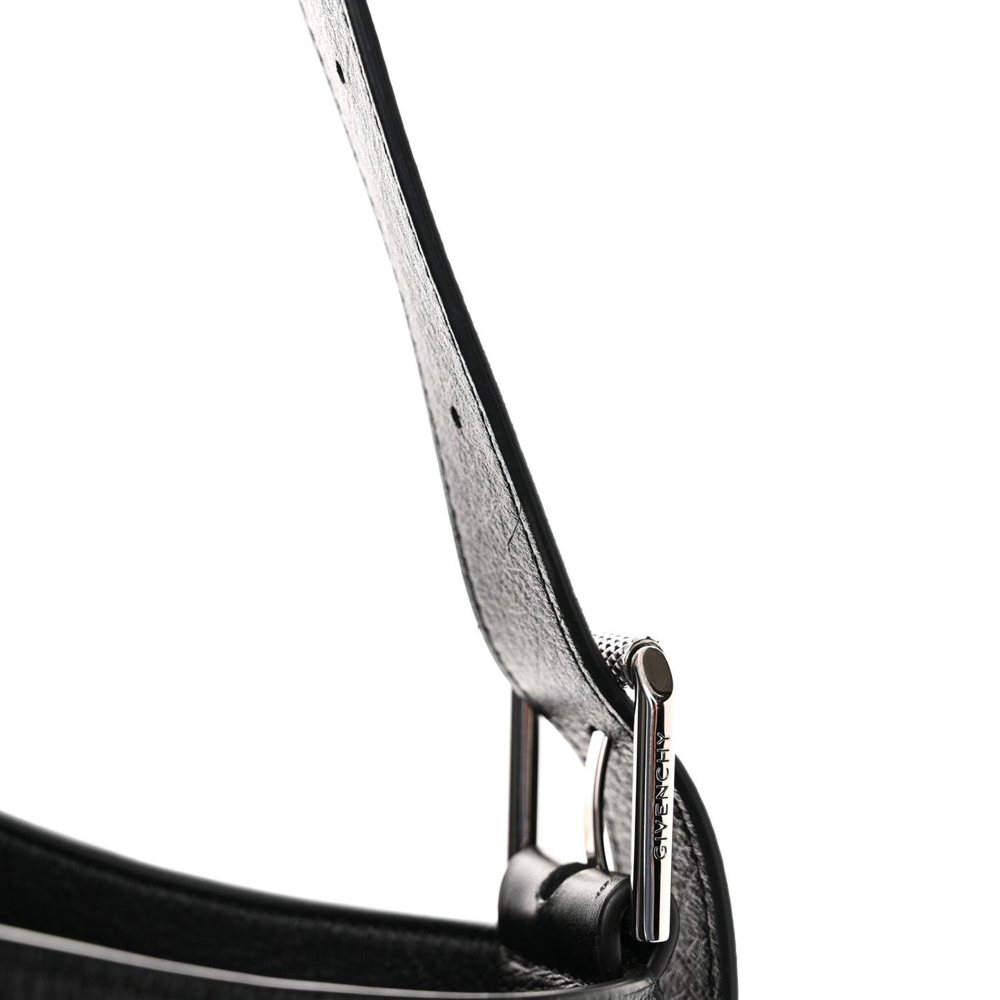 Tumbled Calfskin Corset Medium Voyou Bag Black