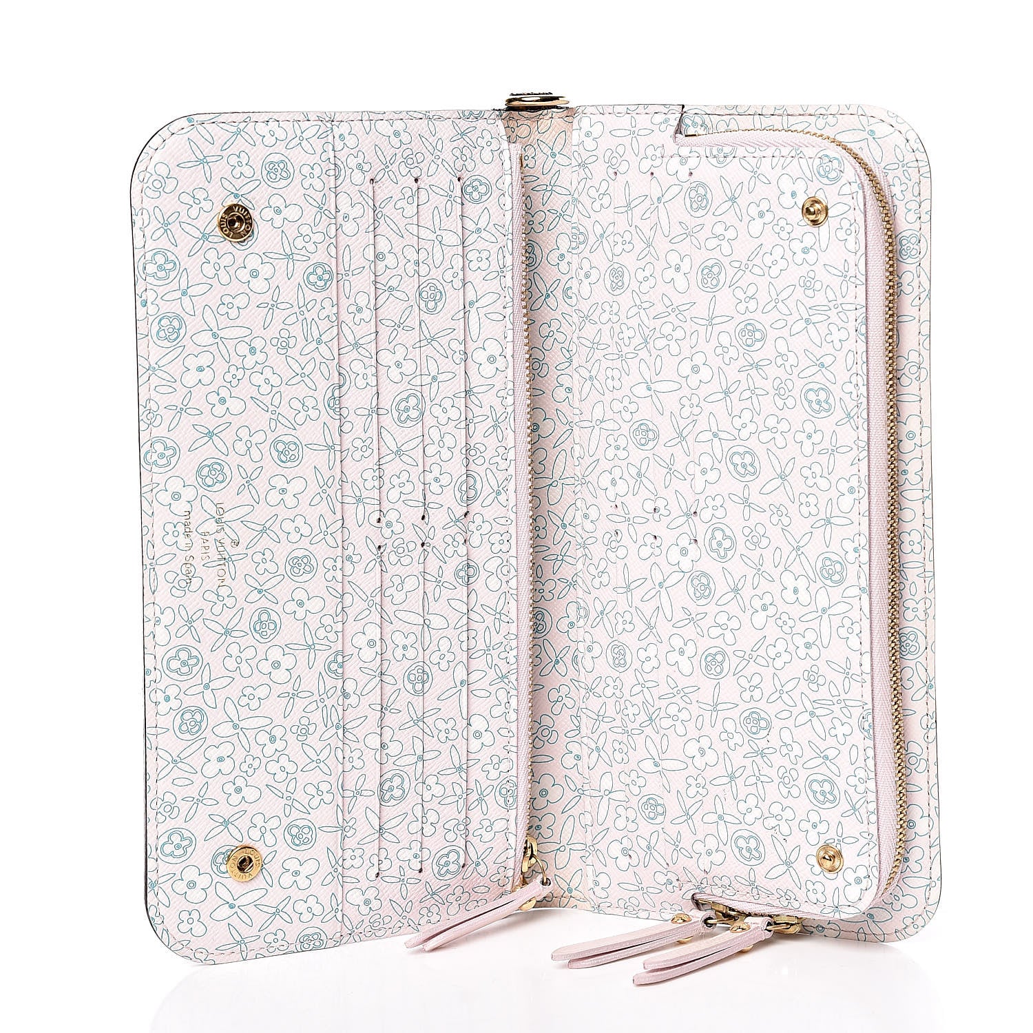Louis Vuitton Monogram Fleuri Insolite Wallet Rose 5 of 8