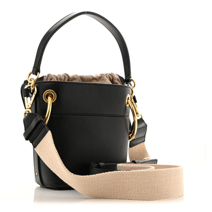 Chloe Smooth Calfskin Small Roy Bucket Bag Black 3 of 15
