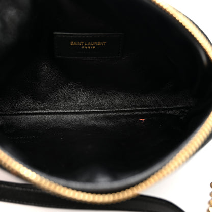 Saint Laurent Lambskin Quilted Gaby Zipped Pouch Black 5 of 10
