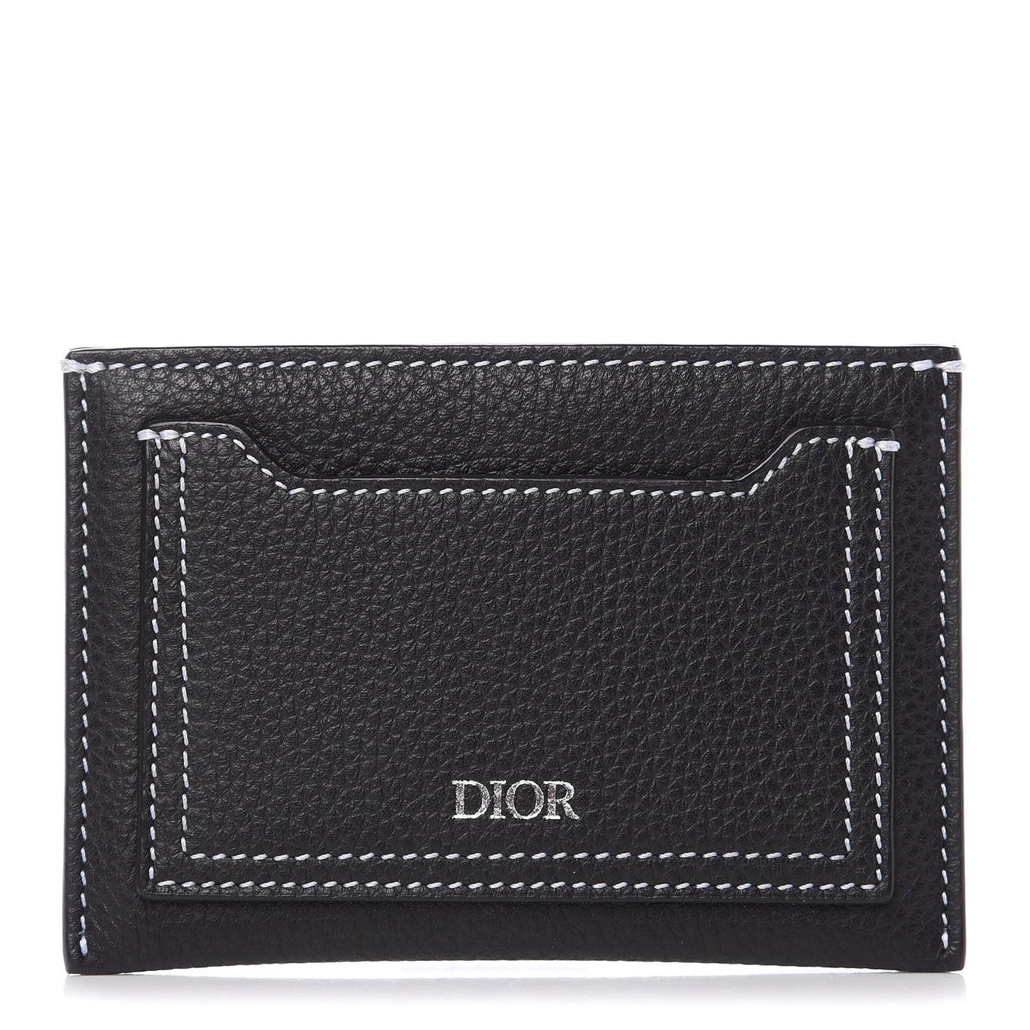 Calfskin Signature Card Holder Black