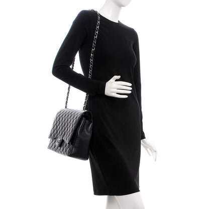 Chanel Caviar Quilted Maxi Double Flap Black 2 of 12