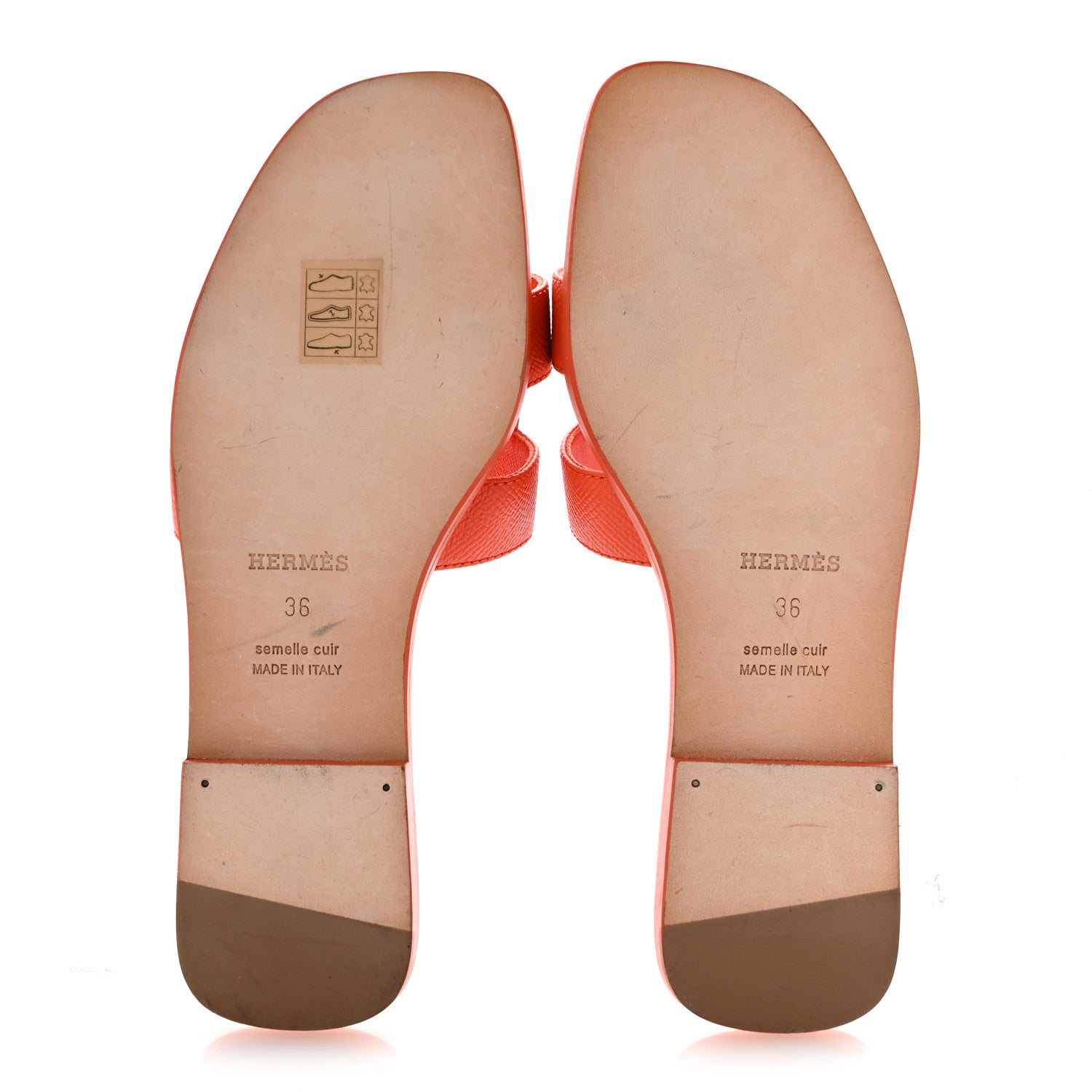 Hermes Epsom Oran Sandals 36 Orange Poppy 6 of 10