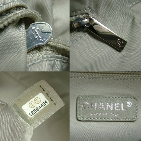 Chanel Leather Square Stitched Bowler White 10 of 10