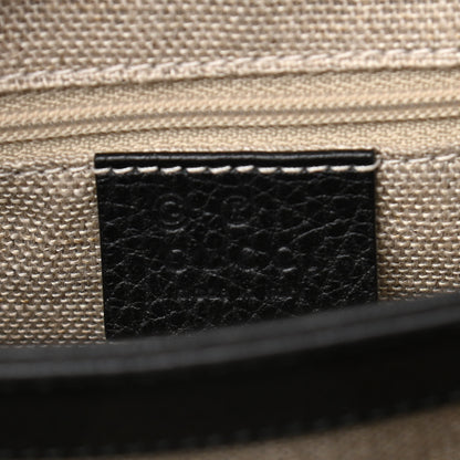 Gucci Dollar Calfskin Interlocking G Top Handle Shoulder Bag Black 6 of 11