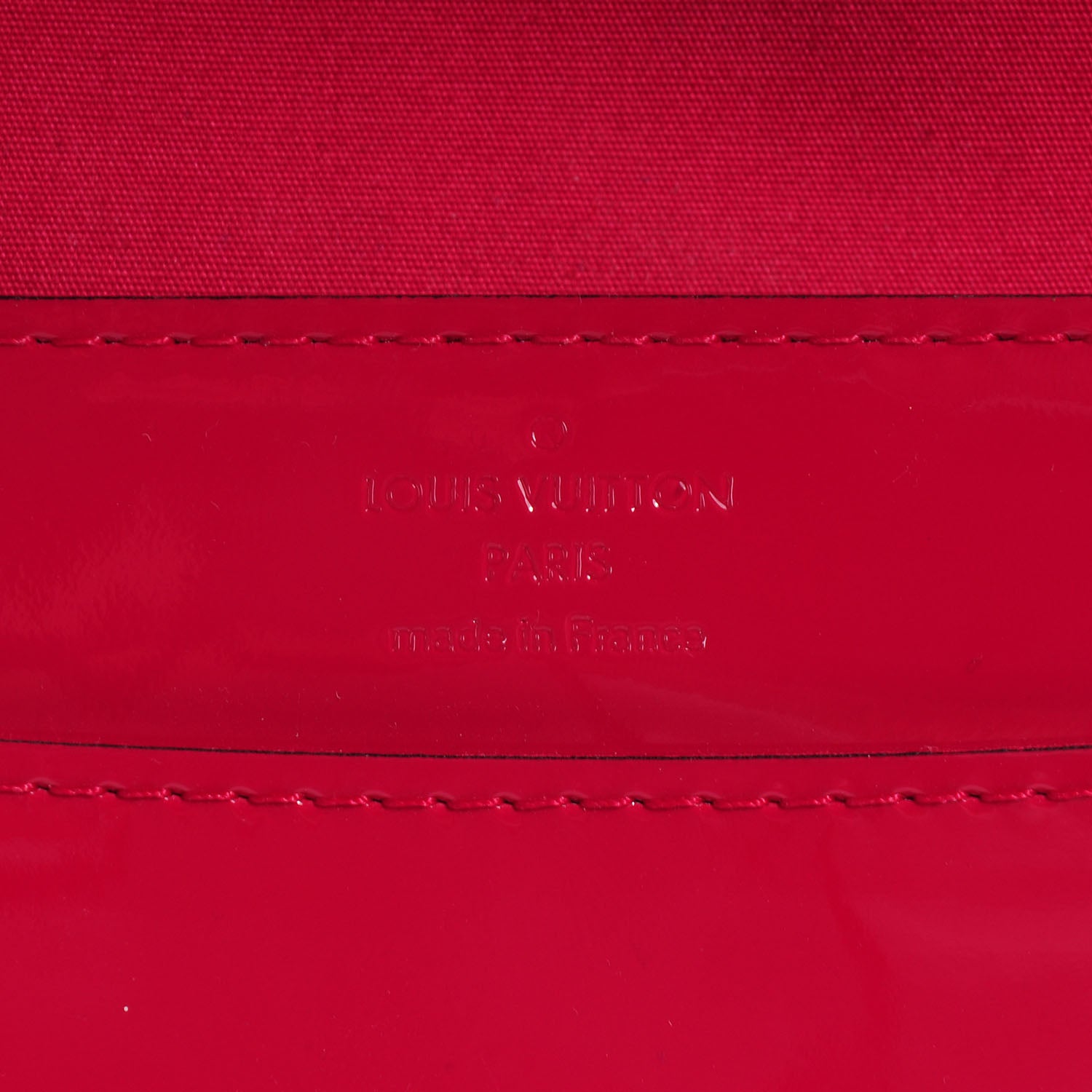Louis Vuitton Patent Louise Clutch Rose Indien 6 of 7