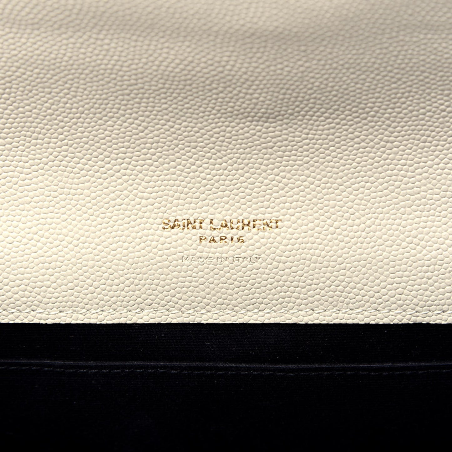 Grain De Poudre Textured Mixed Matelasse Triquilt Monogram Clutch Blanc Vintage