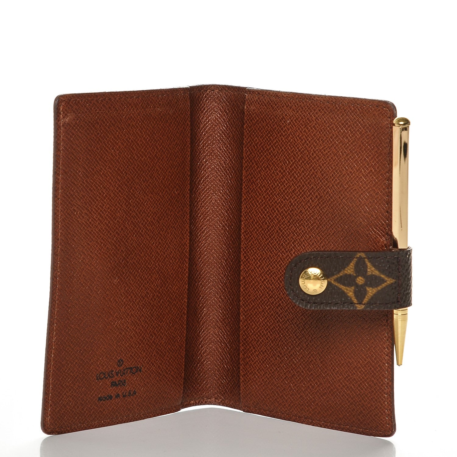 Louis Vuitton Monogram Mini Agenda Cover w Pencil 5 of 6