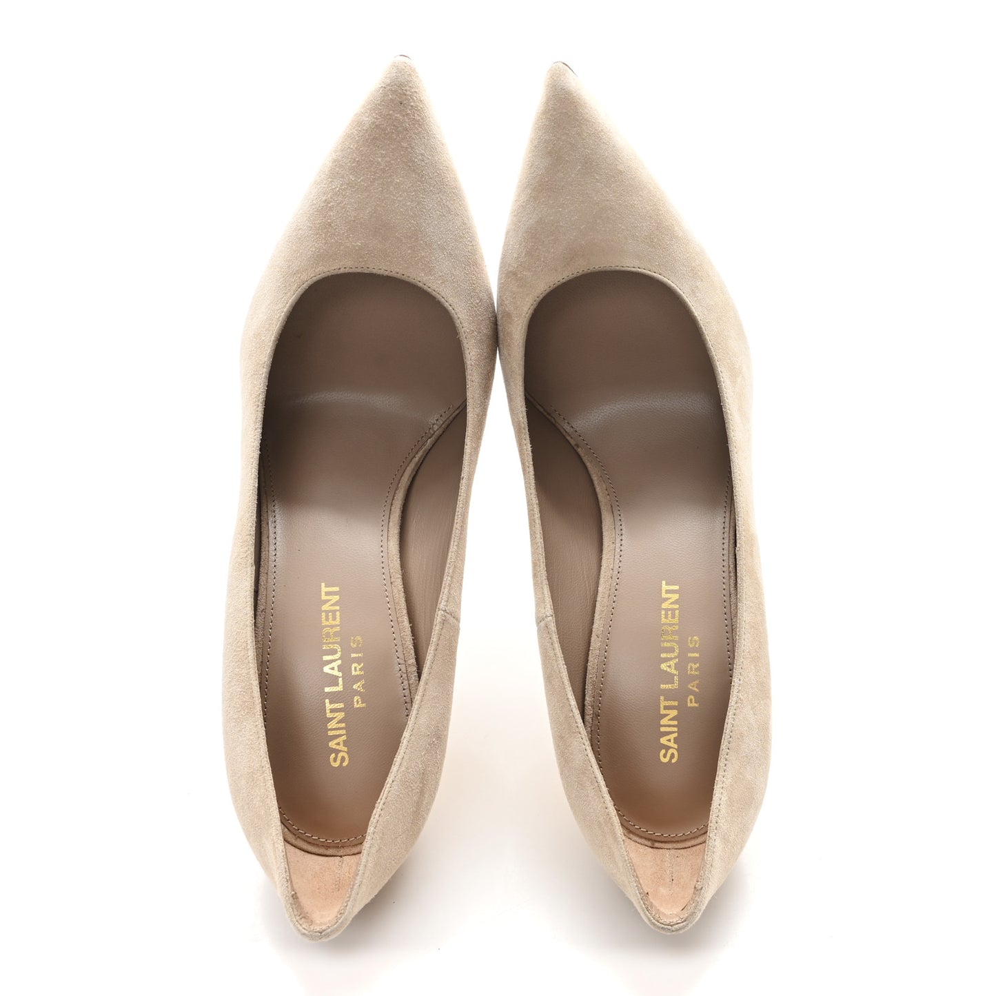 Suede Calfskin Opyum 110 Pumps 35.5 Misia Gold