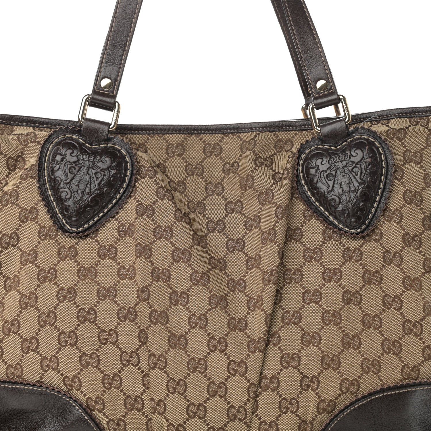 Gucci Monogram Large Tribeca Tote Brown 8 of 16