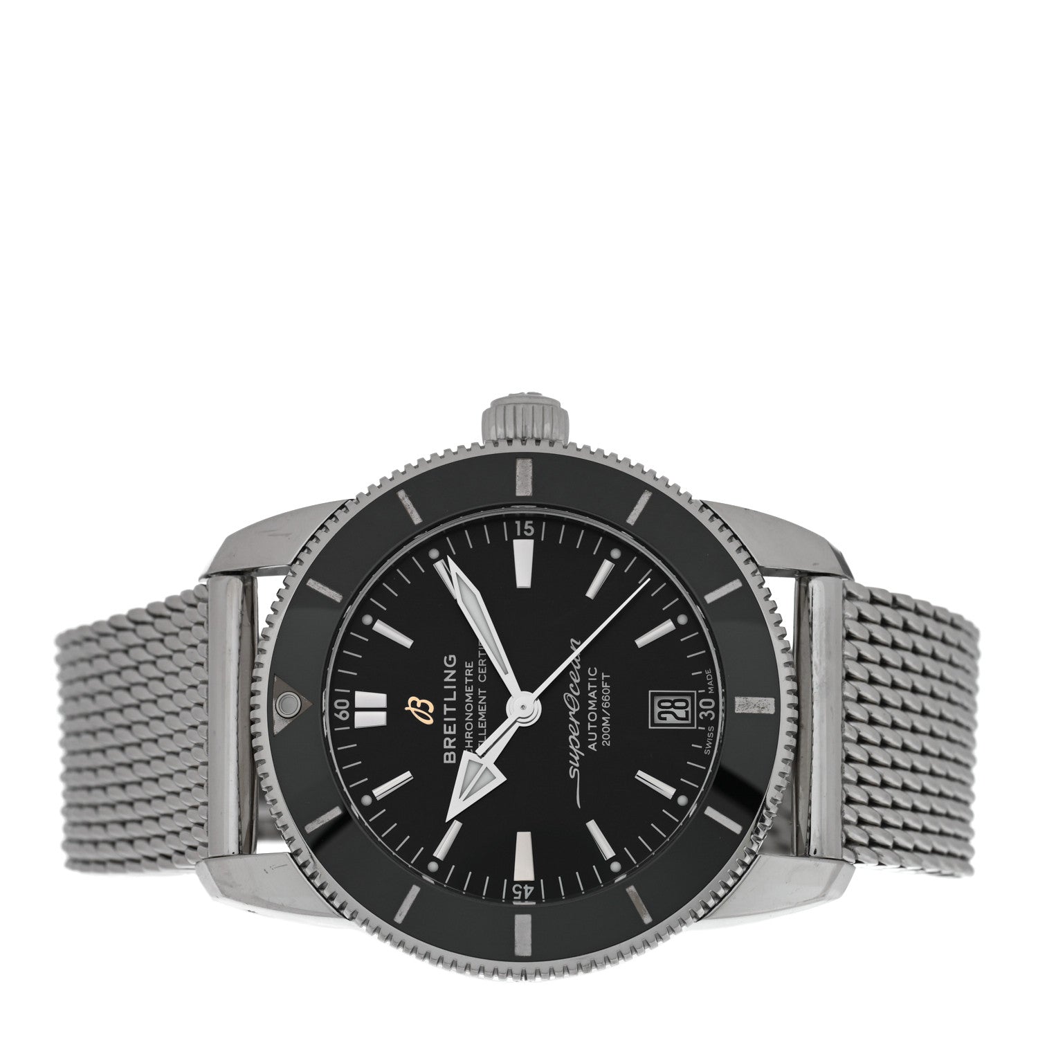 Breitling Stainless Steel 42mm Superocean Heritage II B20 Automatic Watch Black AB2010 2 of 4