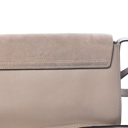 Chloe Suede Calfskin Small Faye Shoulder Bag Motty Grey 8 of 11